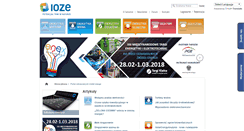 Desktop Screenshot of ioze.pl